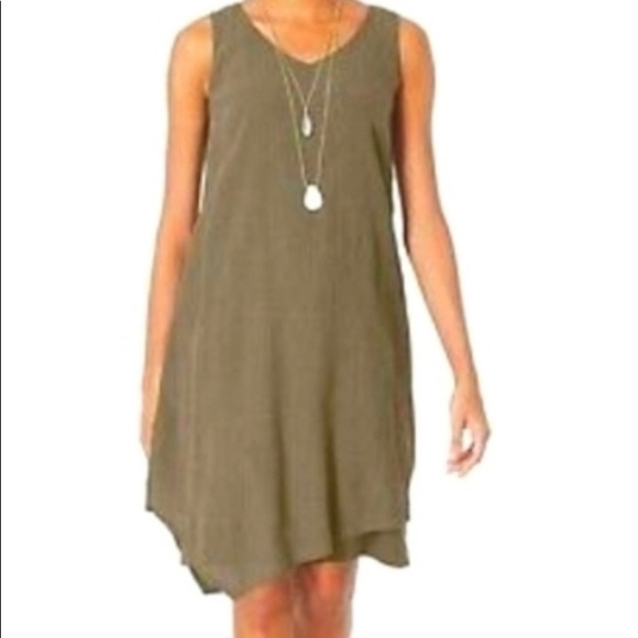 J. Jill Dresses & Skirts - J Jill olive green shift dress Sz L gently used